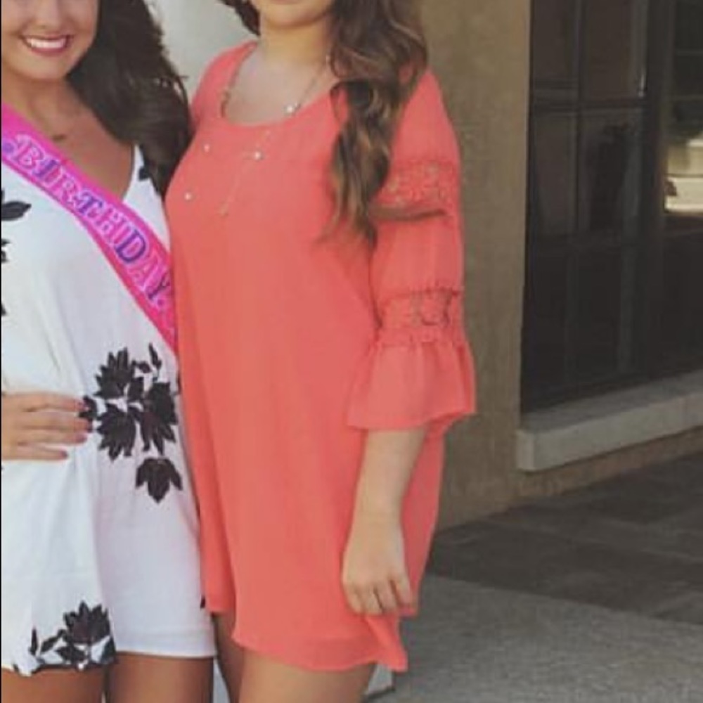 Coral dress